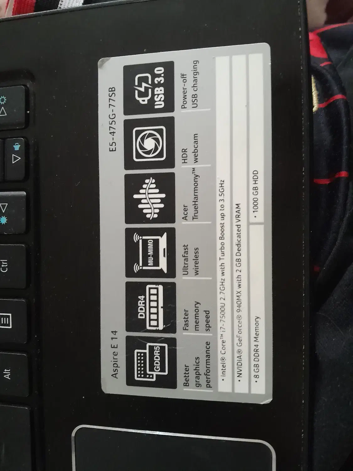 لپ تاب ایسر مدل aspire e5|رایانه همراه|تهران, کامرانیه|دیوار