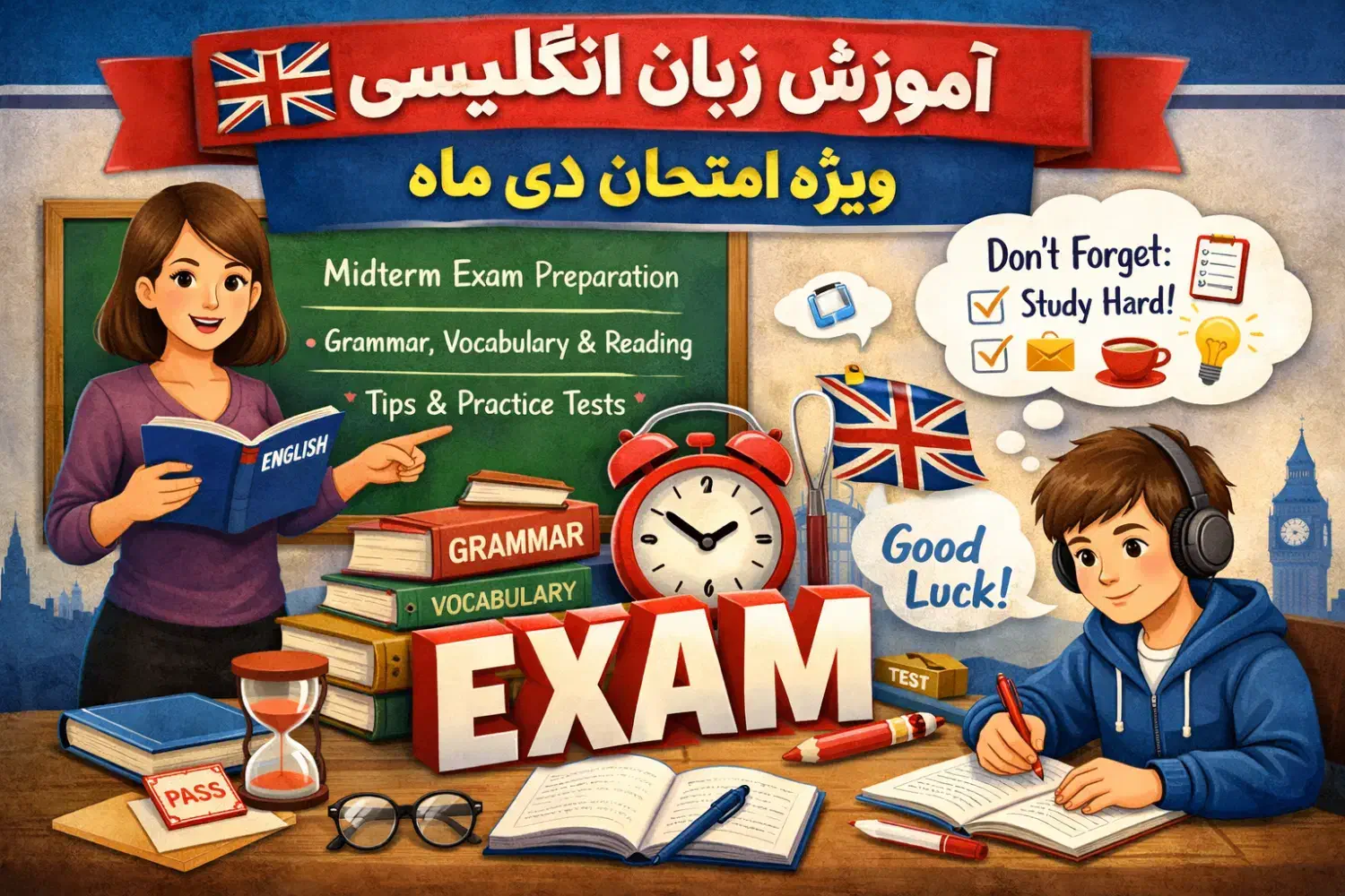 آموزش زبان انگلیسی ویژه امتحان دی ماه|خدمات آموزشی|تربتحیدریه, بوستان باغ ملی|دیوار