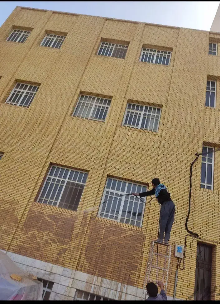 کفسابی شستشوی نما سنگ سابی جرمگیری نماشویی|خدمات نظافت|یزد, |دیوار