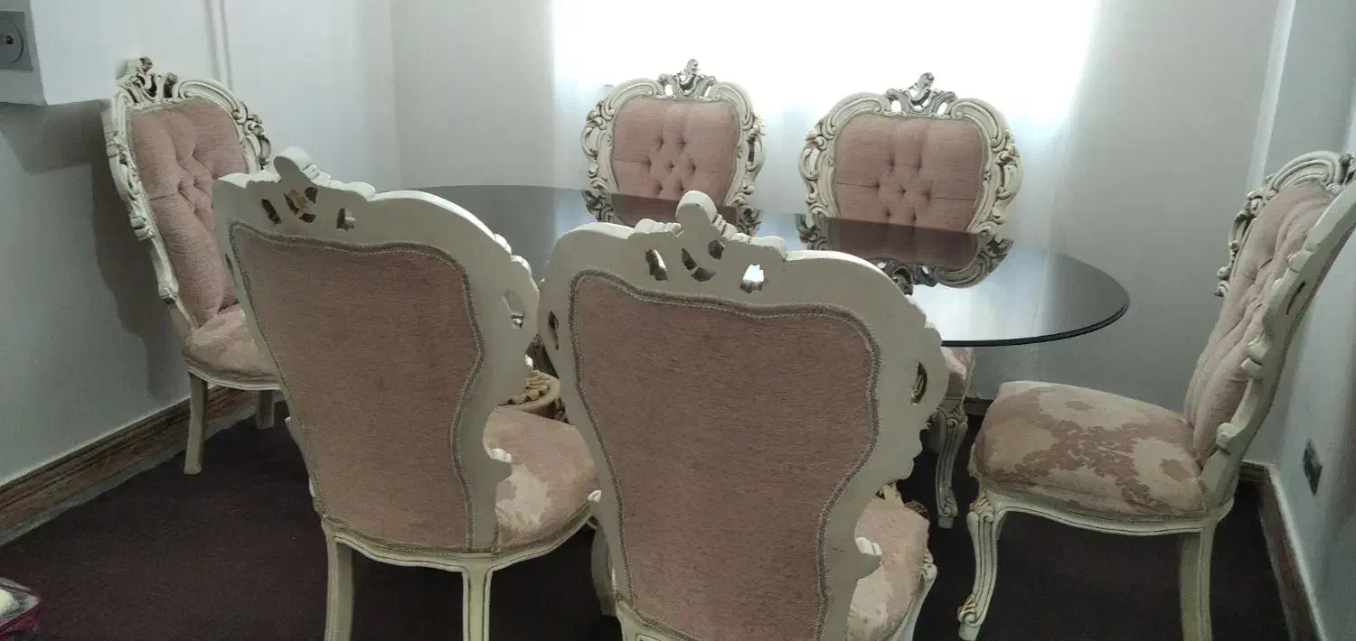 نهارخوری ۶ نفره|میز و صندلی غذاخوری|سنندج, |دیوار