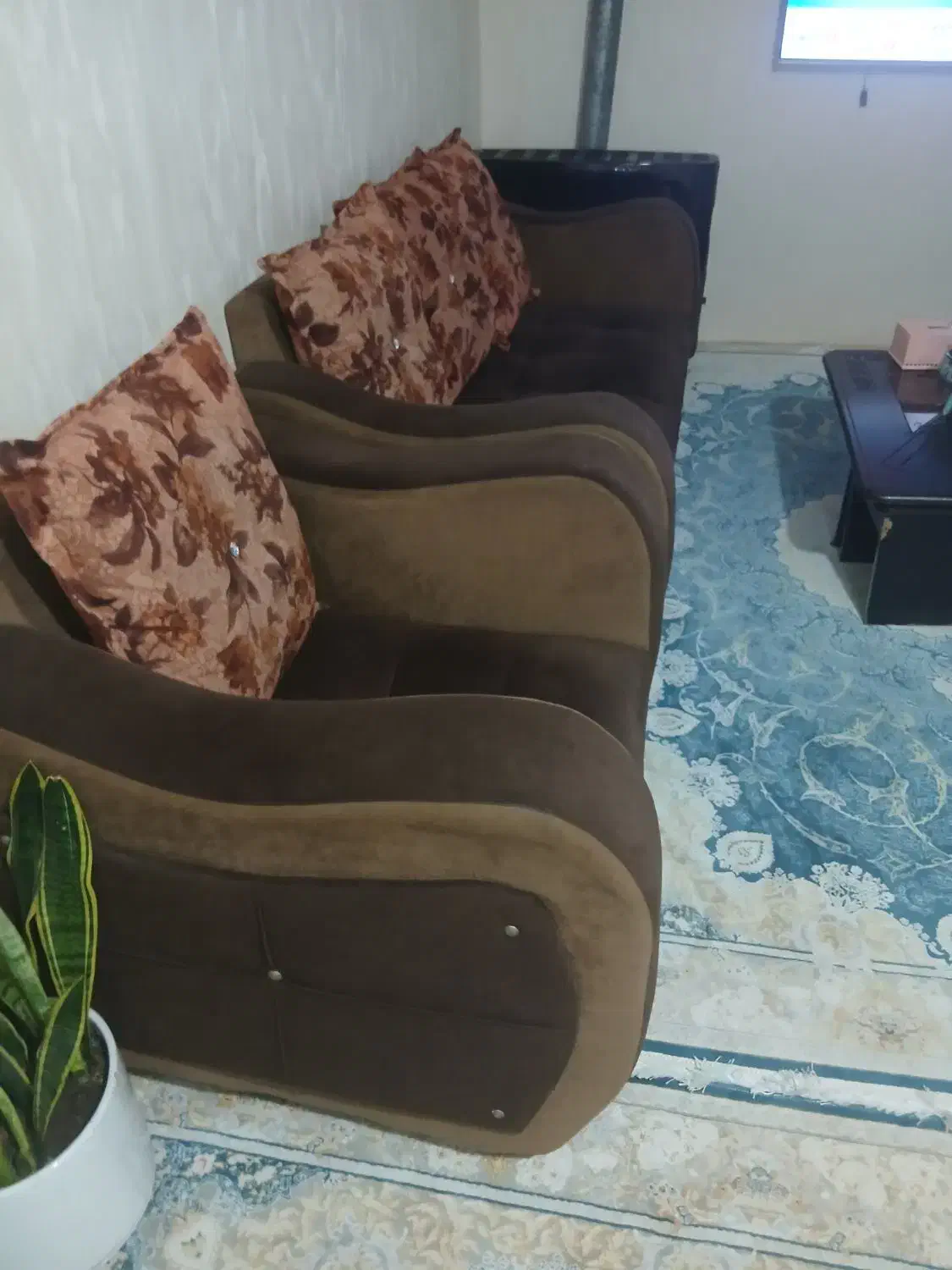 مبلمان راحتی هفت نفره|مبلمان خانگی و میز عسلی|سنگر, |دیوار