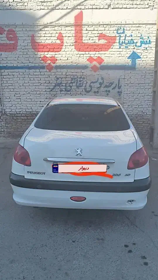 206 صندوقدار v8|خودرو سواری و وانت|رفسنجان, |دیوار