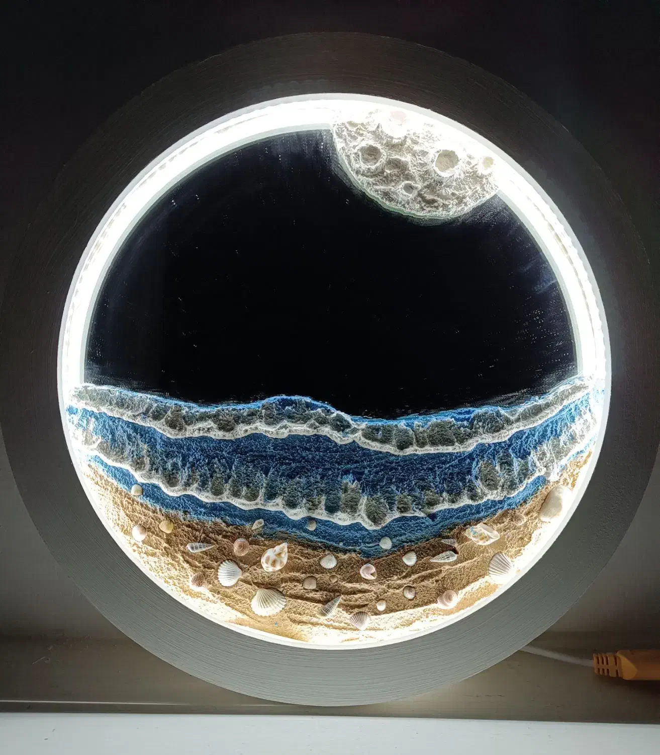 تابلو ماه دکوراتیو|تابلو، نقاشی، عکس|قم, باغ کرباسی|دیوار