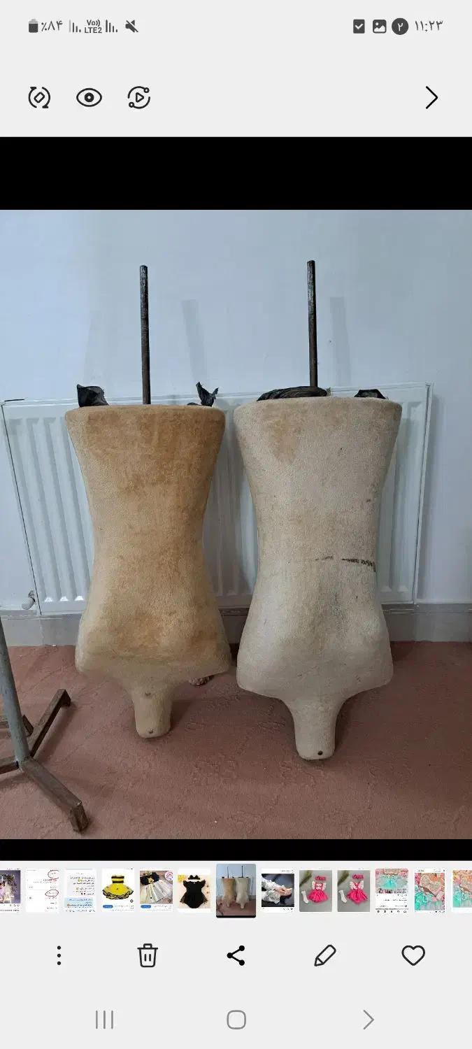 مانکن خیاطی|لوازم خیاطی و بافتنی|قم, نخودی|دیوار