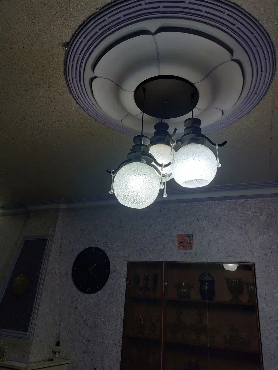 لوستر حبابدار شیشه ای برجسته|لوستر و چراغ آویز|تهران, دکتر هوشیار|دیوار