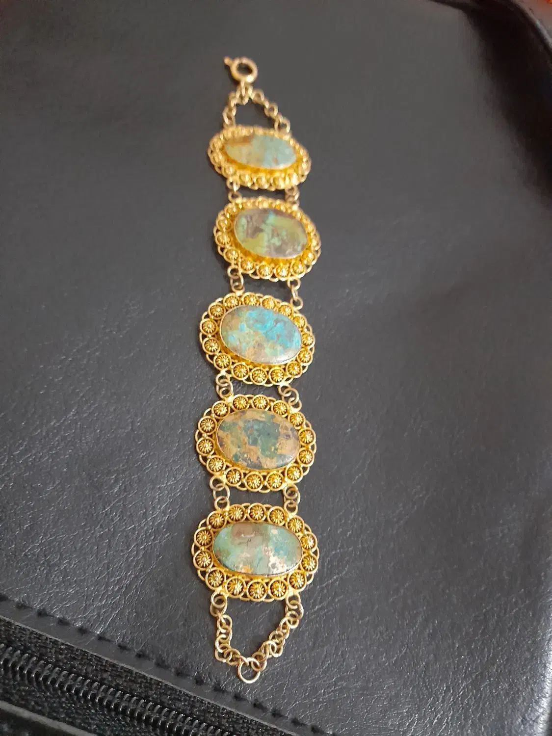 دستبند ۲۱گرم ۴درصد ۳دونه النگو سایز ۳هر کدوم ۸گرم|جواهرات|دهدشت, |دیوار