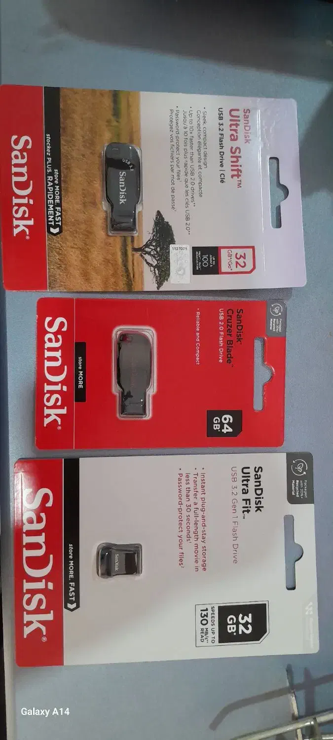 فلش های سن دیسک usb2 و usb3.2|قطعات و لوازم جانبی رایانه|سرپل ذهاب, |دیوار