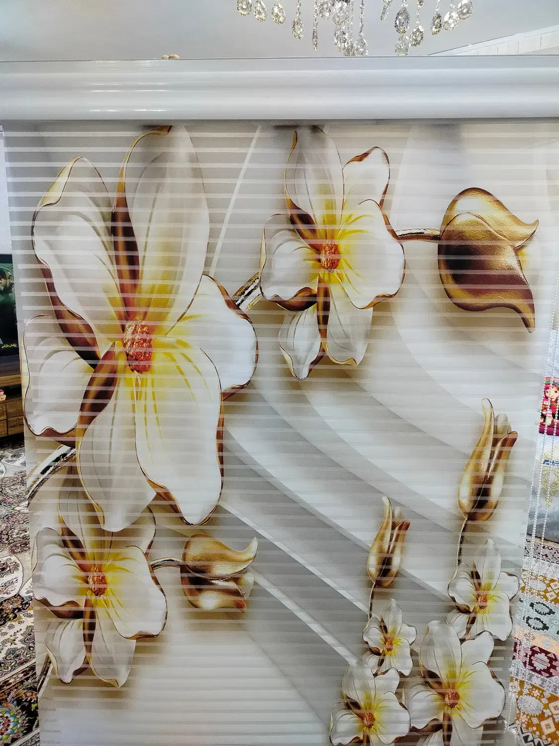 پرده پذیرایی و آشپزخانه|پرده، رانر، رومیزی|قائن, |دیوار