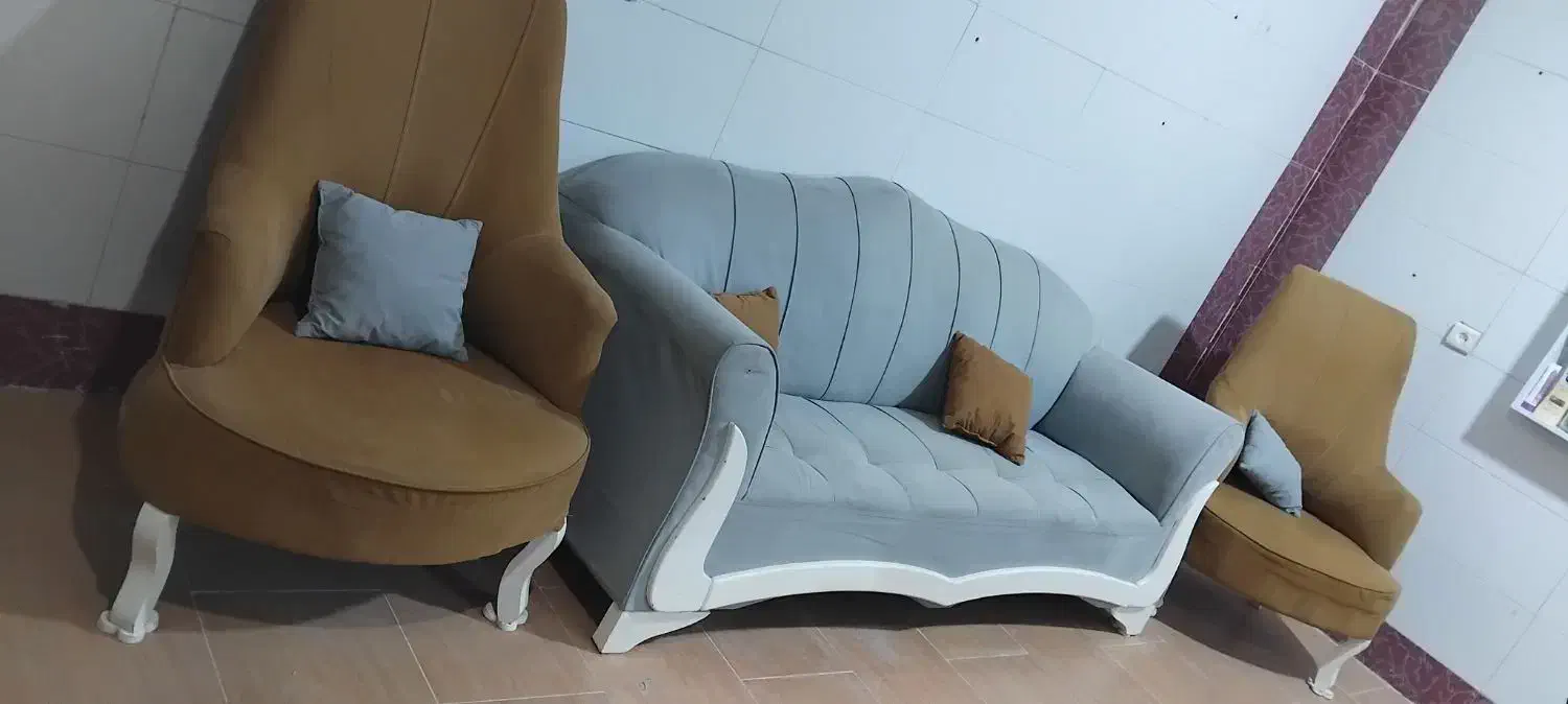 مبل ۷ نفره|مبلمان خانگی و میز عسلی|باشت, |دیوار