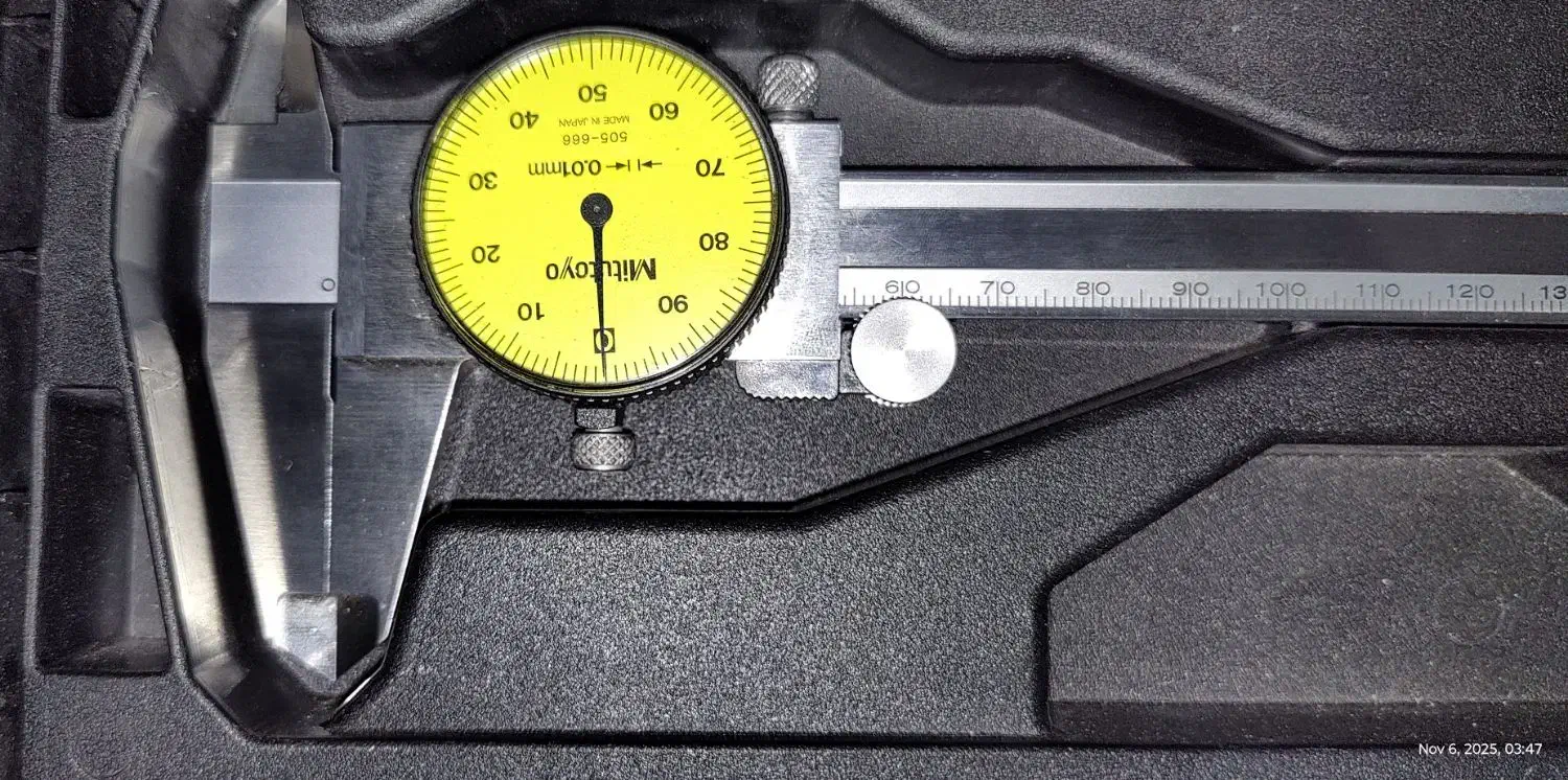 کولیس عقربه ای میتوتویو مدل ۶۶۶-۵۰۵ (صفحه زرد)|ابزارآلات|ری, علایین|دیوار