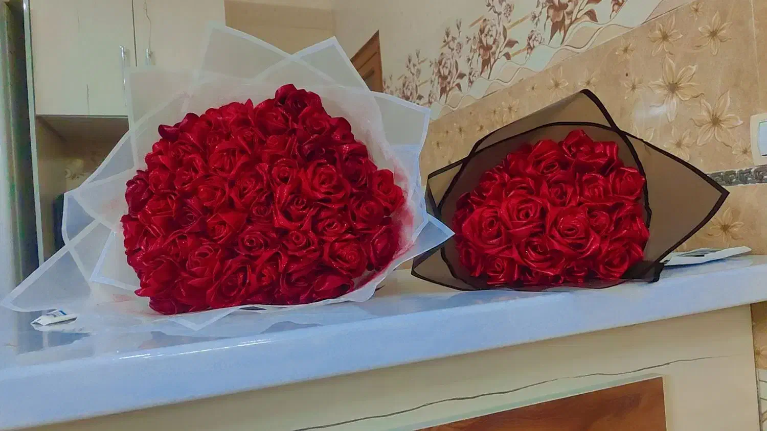 گل ربانی عمر طولانی و نصف قیمت|گل مصنوعی|شیراز, ریاستی|دیوار