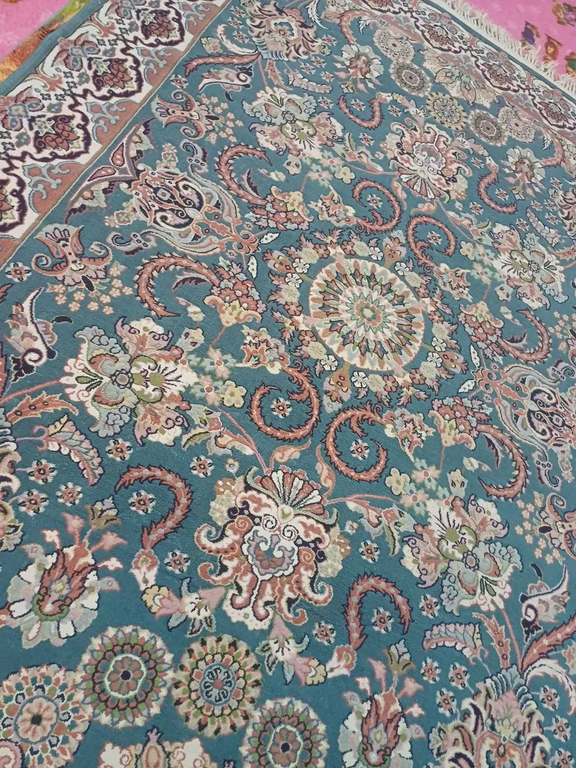 گلیم ابریشمی|گلیم، جاجیم، گبه|ازنا, |دیوار