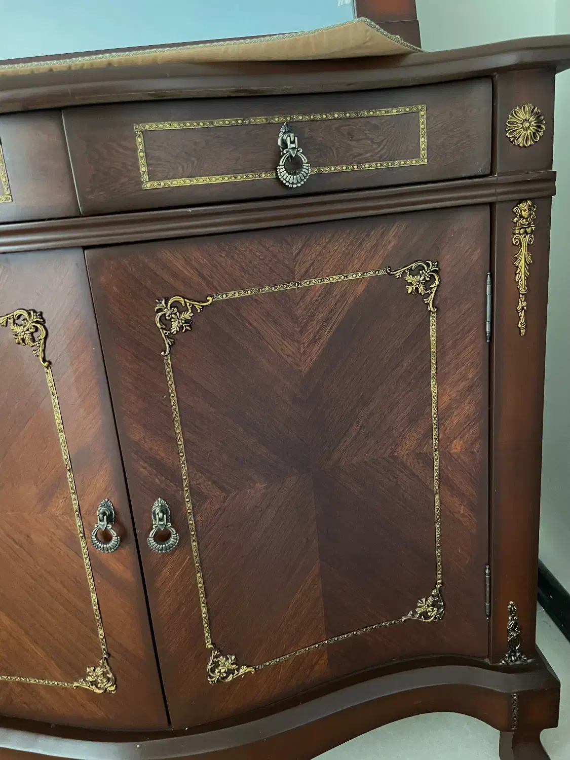 آینه کنسول چوبی|بوفه، ویترین، کنسول|ماهدشت, |دیوار