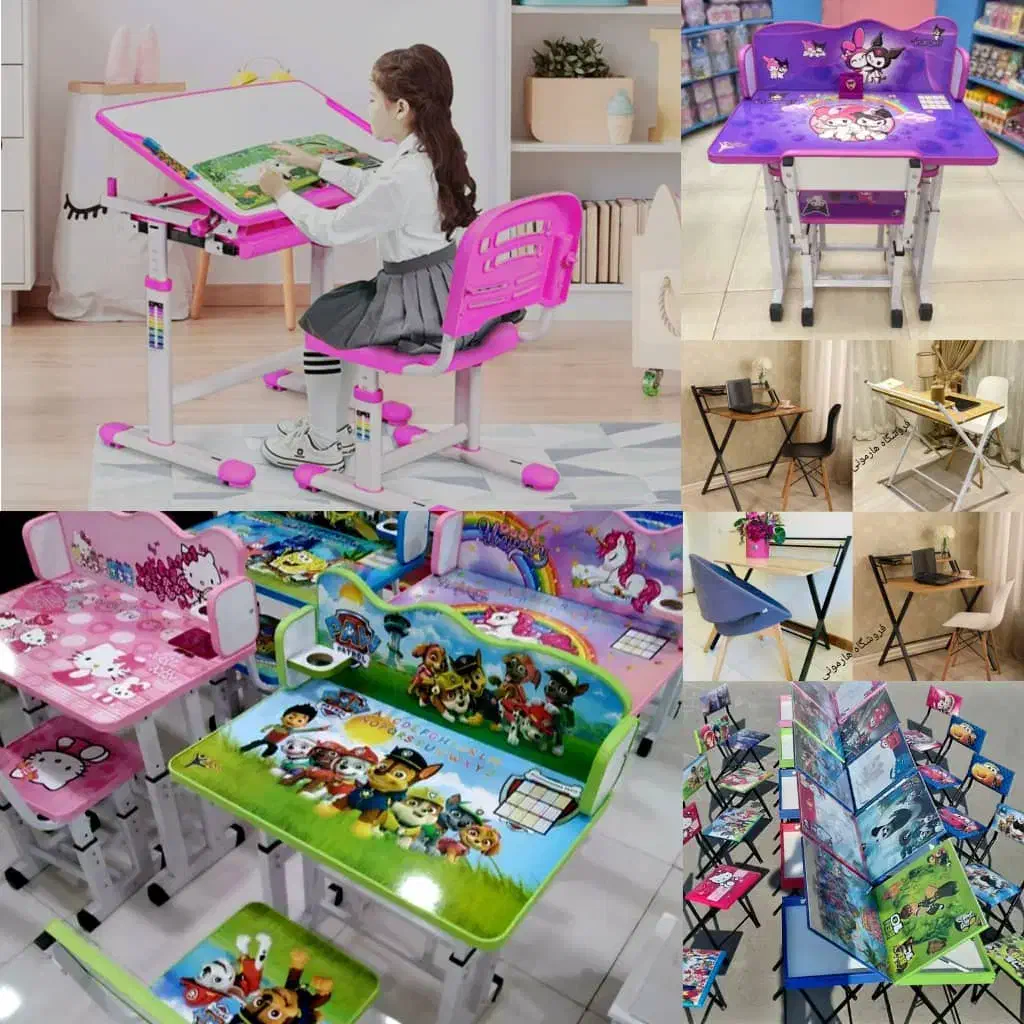 تاشو میز تحریر وصندلی کودک ونوجوانی آکبند|میز تحریر و کامپیوتر|تبریز, |دیوار