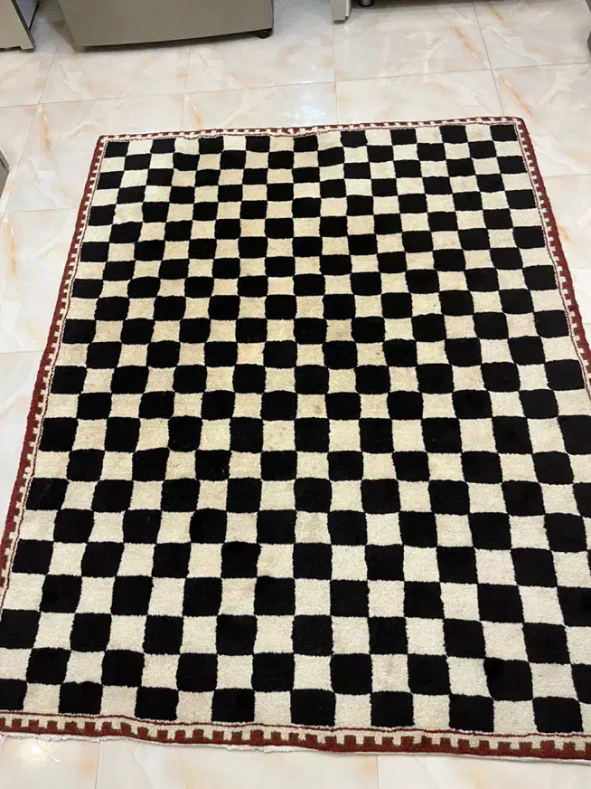 فرش دست بافت شطرنجی(قالیچه)|فرش|اهر, |دیوار