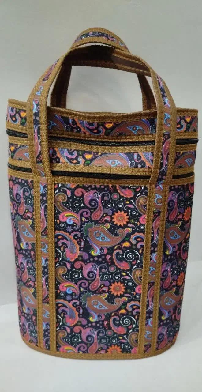 کیف دوطبقه جنس کرپ|کیف، کفش، کمربند|زرند, |دیوار