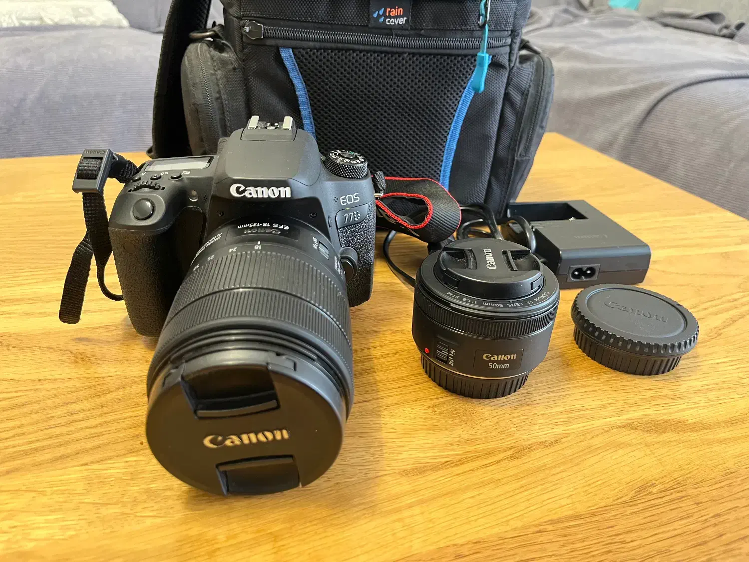 دوربین Canon 77d با لنز 18-135 +جعبه +فاکتور سوییس|دوربین عکاسی و فیلم‌برداری|تهران, شهرک غرب|دیوار
