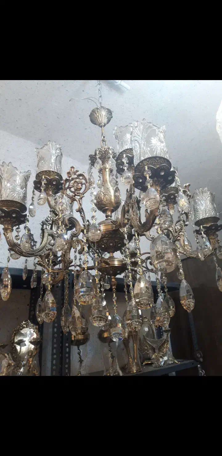 لوستر برنز|لوستر و چراغ آویز|تهران, هرندی|دیوار