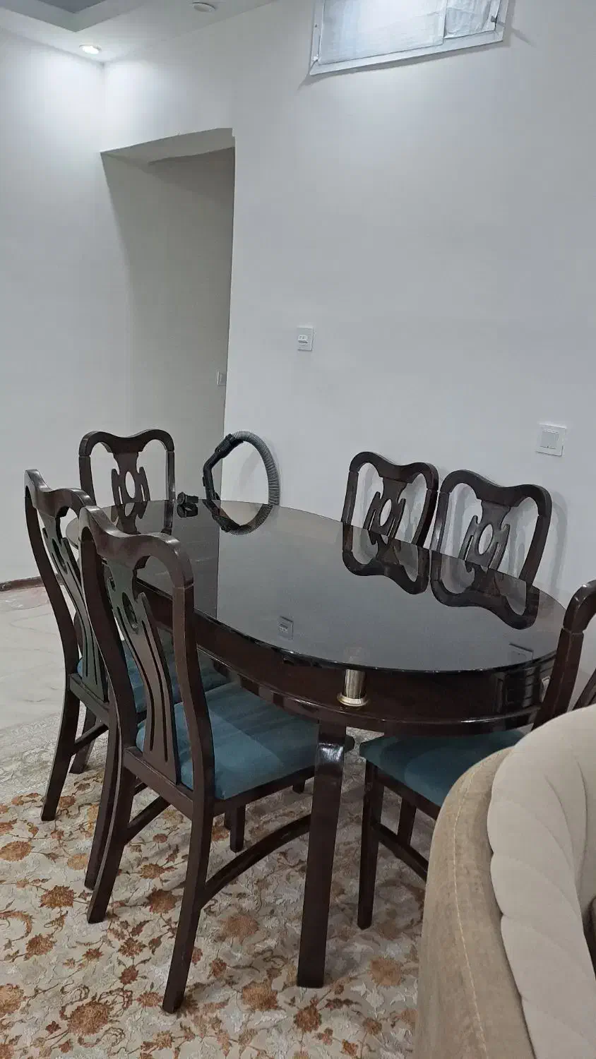 نهارخوری ۶نفره چوبی|میز و صندلی غذاخوری|پردیس, فاز ۵|دیوار