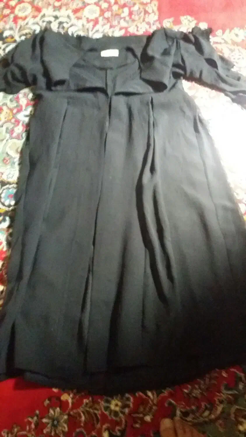 مانتو مشکی مدل دار|لباس|سرپل ذهاب, |دیوار