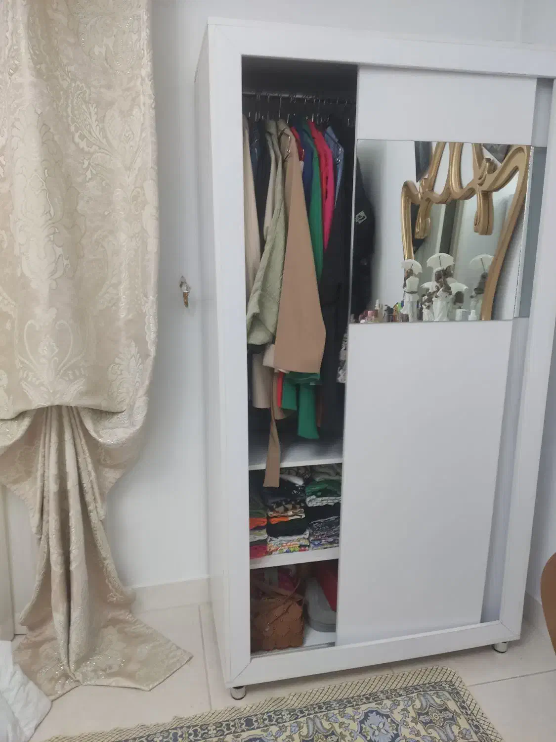 کمد سفید در ریلی داری دو طبقه|جاکفشی، کمد، دراور|قزوین, |دیوار