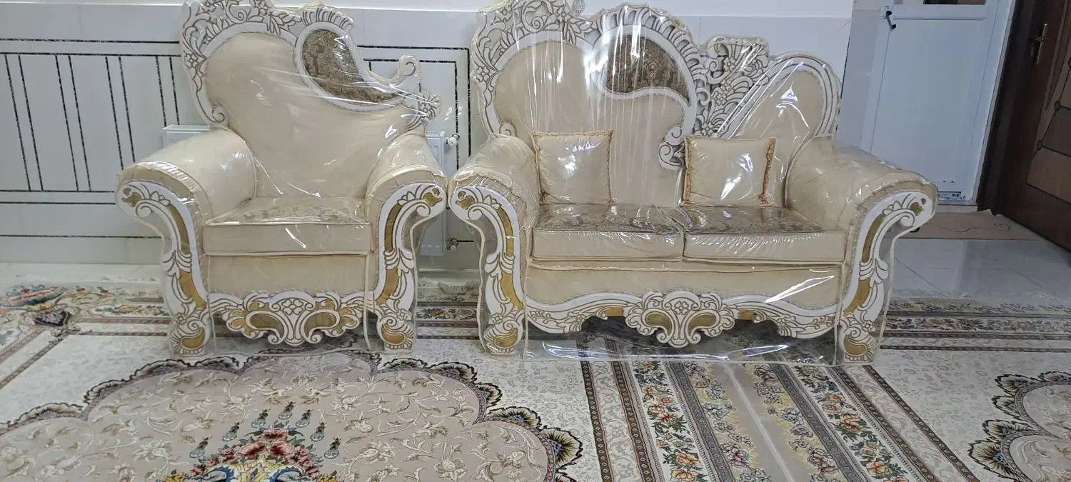 مبل نیم سلطنتی|مبلمان خانگی و میز عسلی|خمینیشهر, |دیوار
