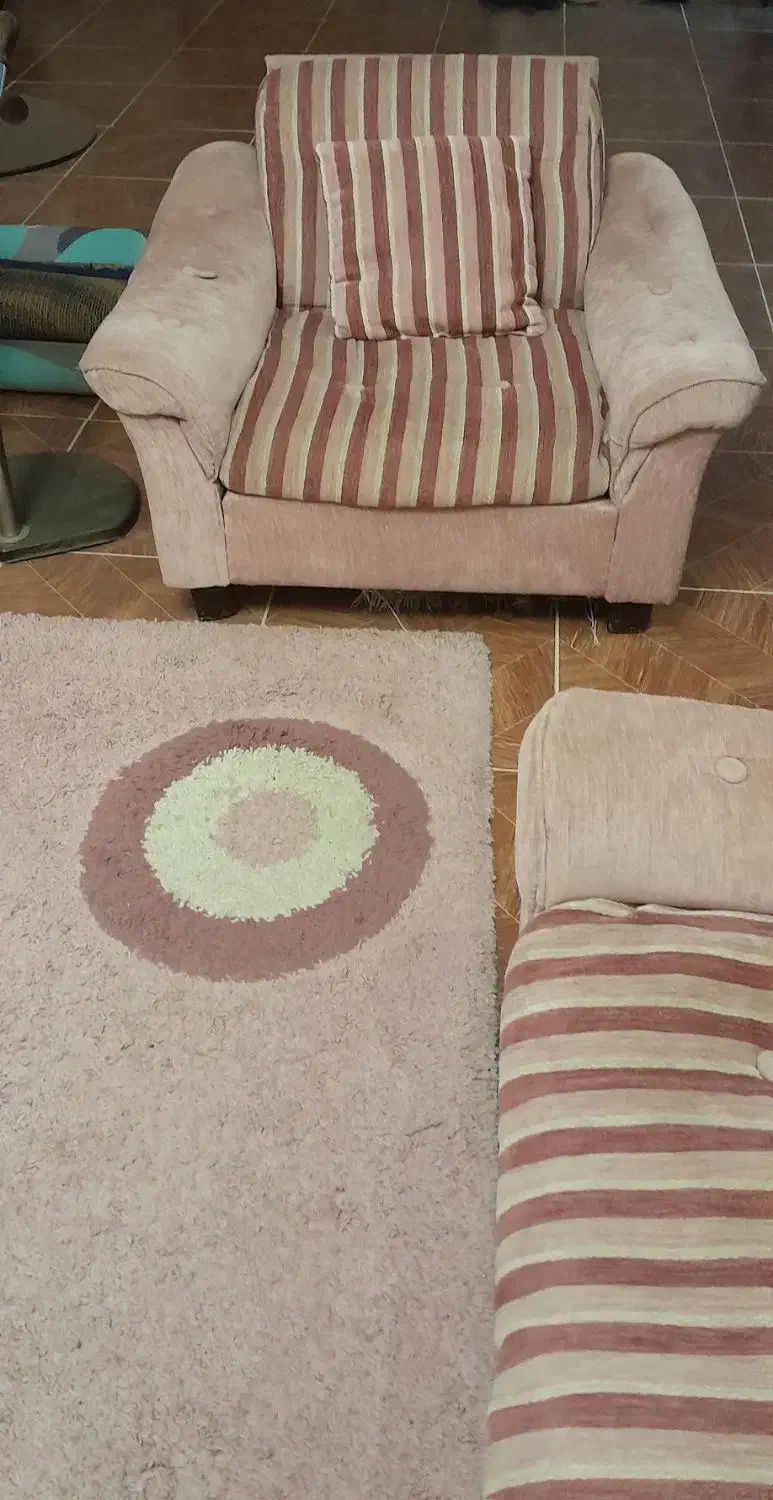 مبل ایران ۶ نفره مدل آمریکایی طبی|مبلمان خانگی و میز عسلی|شیرگاه, |دیوار