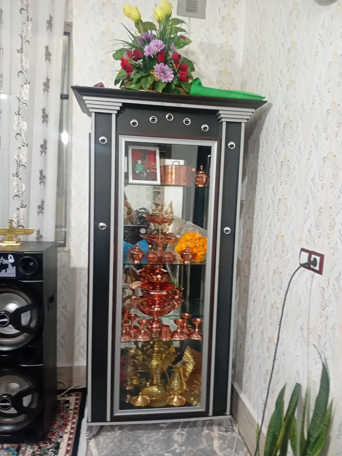 بوفه آیینه دار|بوفه، ویترین، کنسول|هشتگرد, شهرک وحدت|دیوار