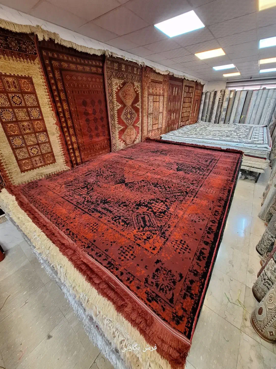 ۹ متری فرش بلوچی قرمز رویا کاشان|فرش|مشهد, امیر|دیوار