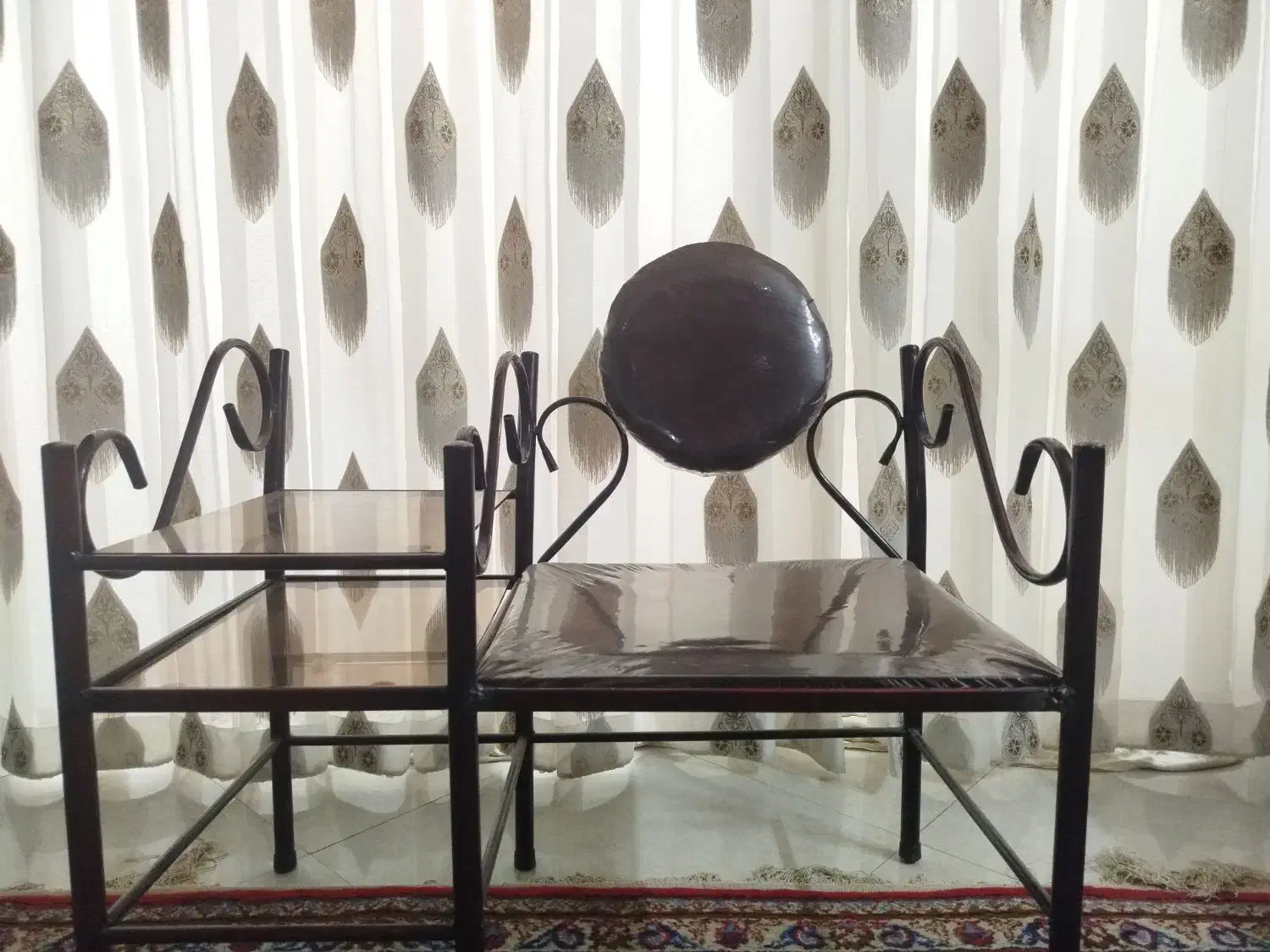 میز تلفن فرفوژه سالم|میز تلفن|اصفهان, باتون|دیوار