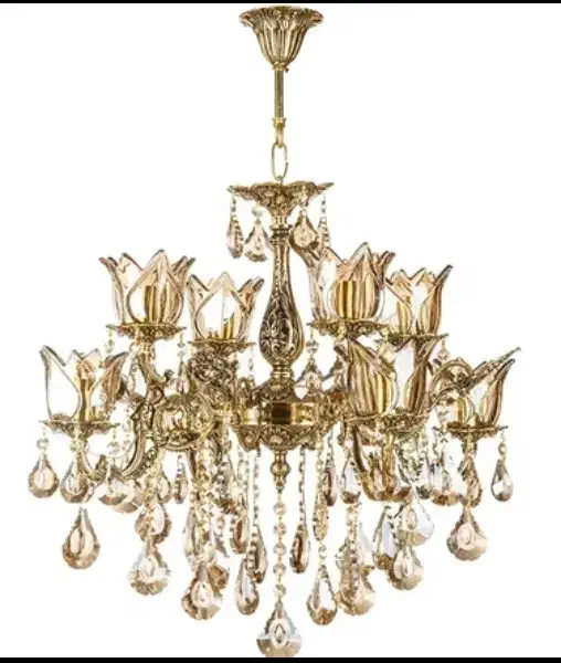 لوستر برنز در حد نو|لوستر و چراغ آویز|ابهر, |دیوار