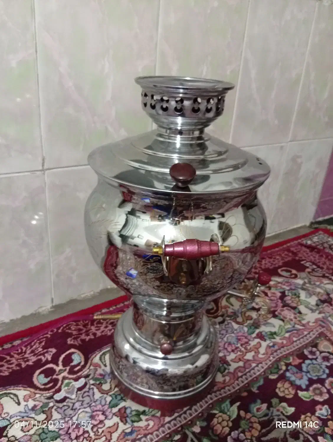 سماور|سماور، چای‌ساز، قهوه‌ساز|نمشیر, |دیوار