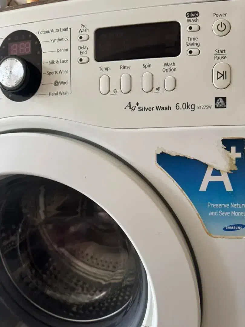 فروش فوری لباسشویی ۶ ک سامسونگ کره مدلB1275Wدرحدنو|ماشین لباسشویی و خشککن لباس|مشهد, رضاشهر|دیوار