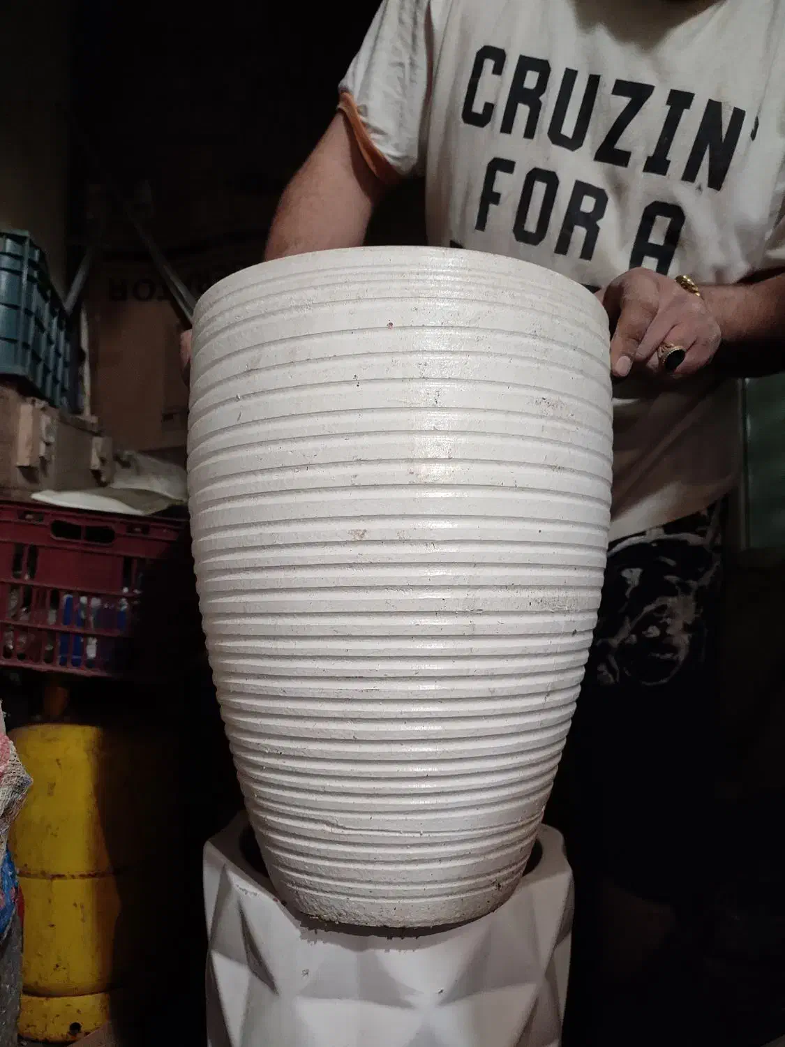 گلدان سفالی|گل و گیاه طبیعی|پاکدشت, پاکدشت (مامازند)|دیوار