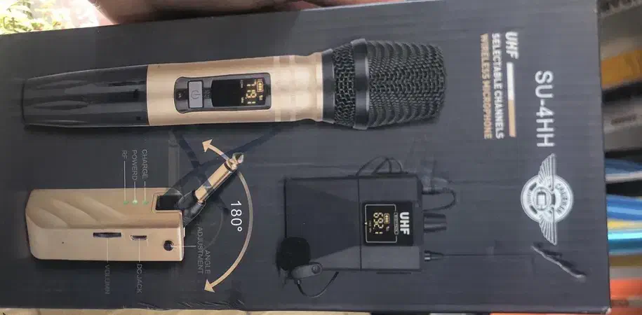 میکروفن UHF بیسیم دو دسته برند cherman|صوتی و تصویری|شاهرود, |دیوار