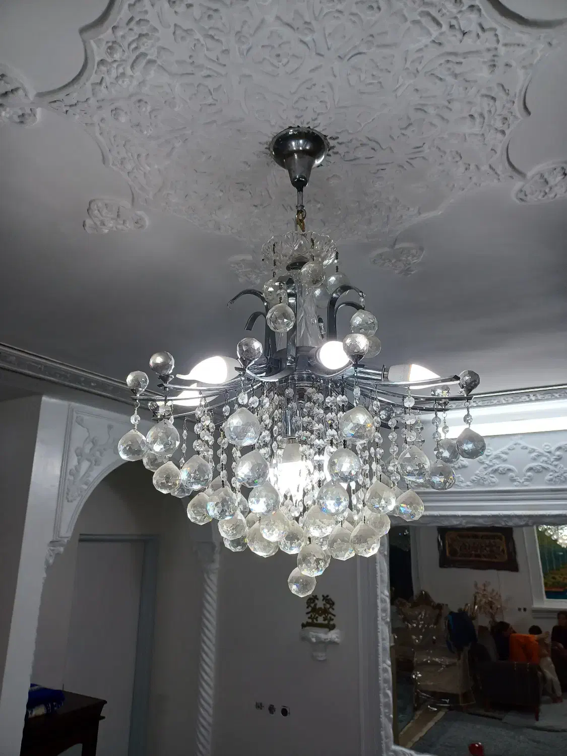 لوستر استیل سالم ۱۶ شاخه و ۱۲ شاخه|لوستر و چراغ آویز|اسلام‌شهر, شهرک واوان|دیوار