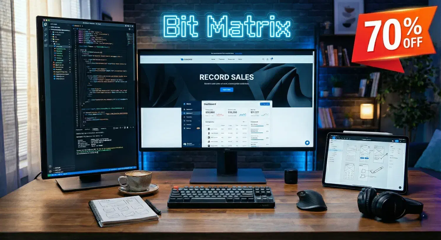 طراحی سایت حرفهای ۷۰٪ تخفیف ویژه محدود|خدمات رایانهای و موبایل|بانه, |دیوار