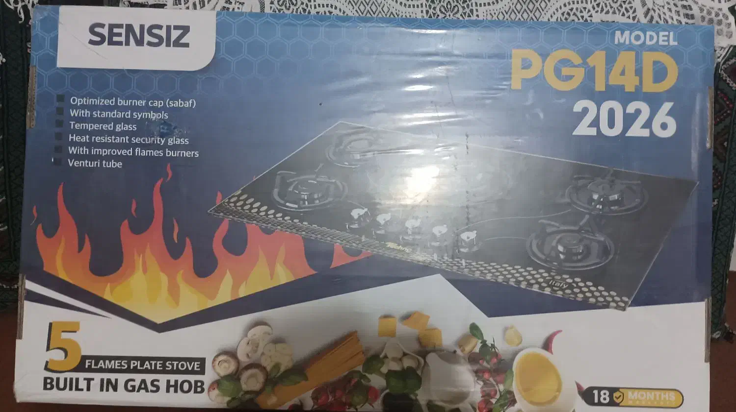 اجاق گاز۵شعله نو|اجاق گاز و لوازم برقی پختوپز|آق قلا, |دیوار