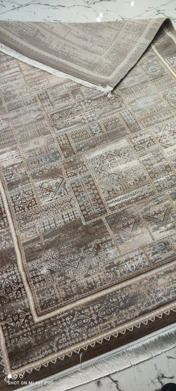 فرش ماشینی قالیچه موکایی ۴ متری|فرش|اصفهان, باغ نگاره|دیوار