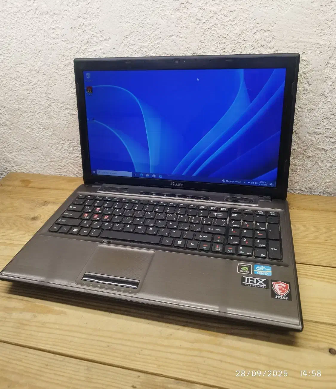 لپتاپ + گرافیک مجزا msi i7 ram 8G gt555m 2Gb سلامت|رایانه همراه|تهران, جمهوری|دیوار