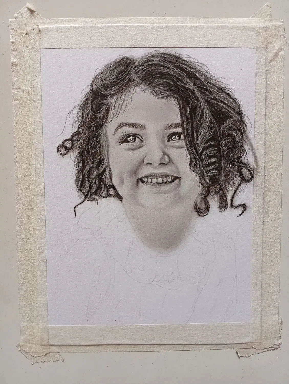 طراحی چهره سیاه قلم|تابلو، نقاشی، عکس|بروجن, |دیوار