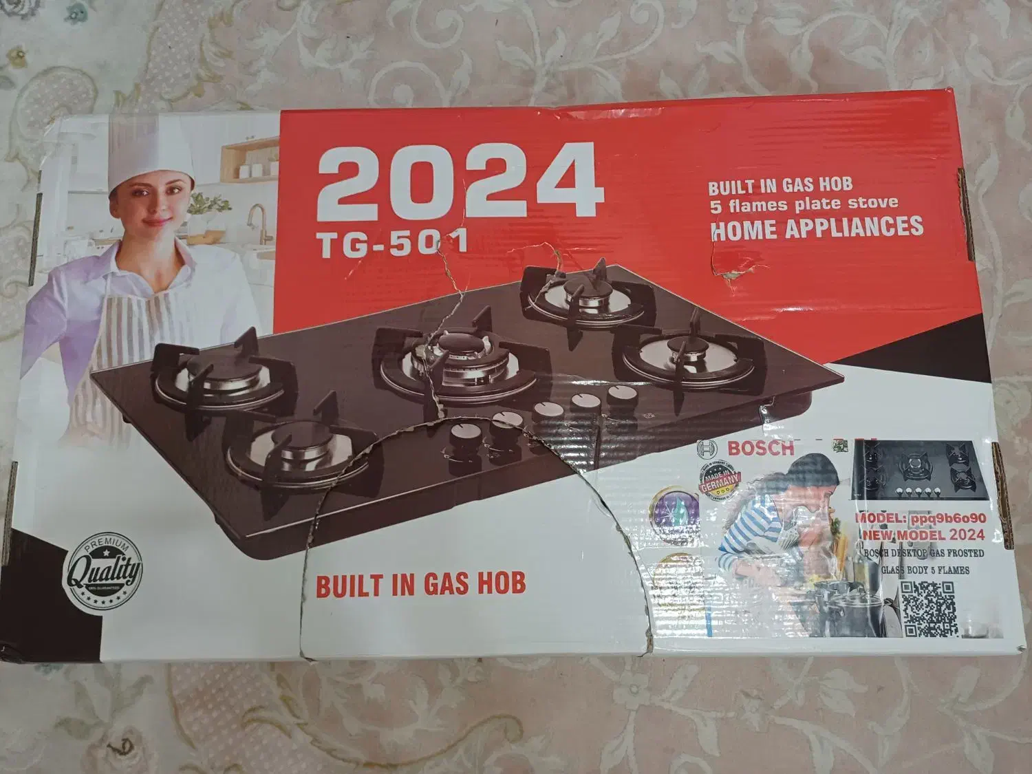 گاز صفحه ای 5شعله GT501|اجاق گاز و لوازم برقی پختوپز|اهواز, کیانشهر|دیوار