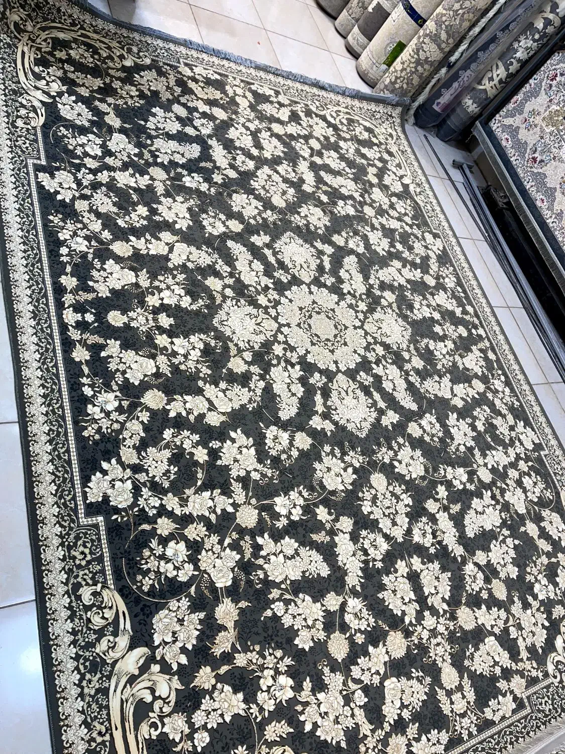 فرش ۹ متری ۱۲۰۰شانه تراکم۳۶۰۰ نو آکبند ۴ تخته|فرش|کرمانشاه, |دیوار