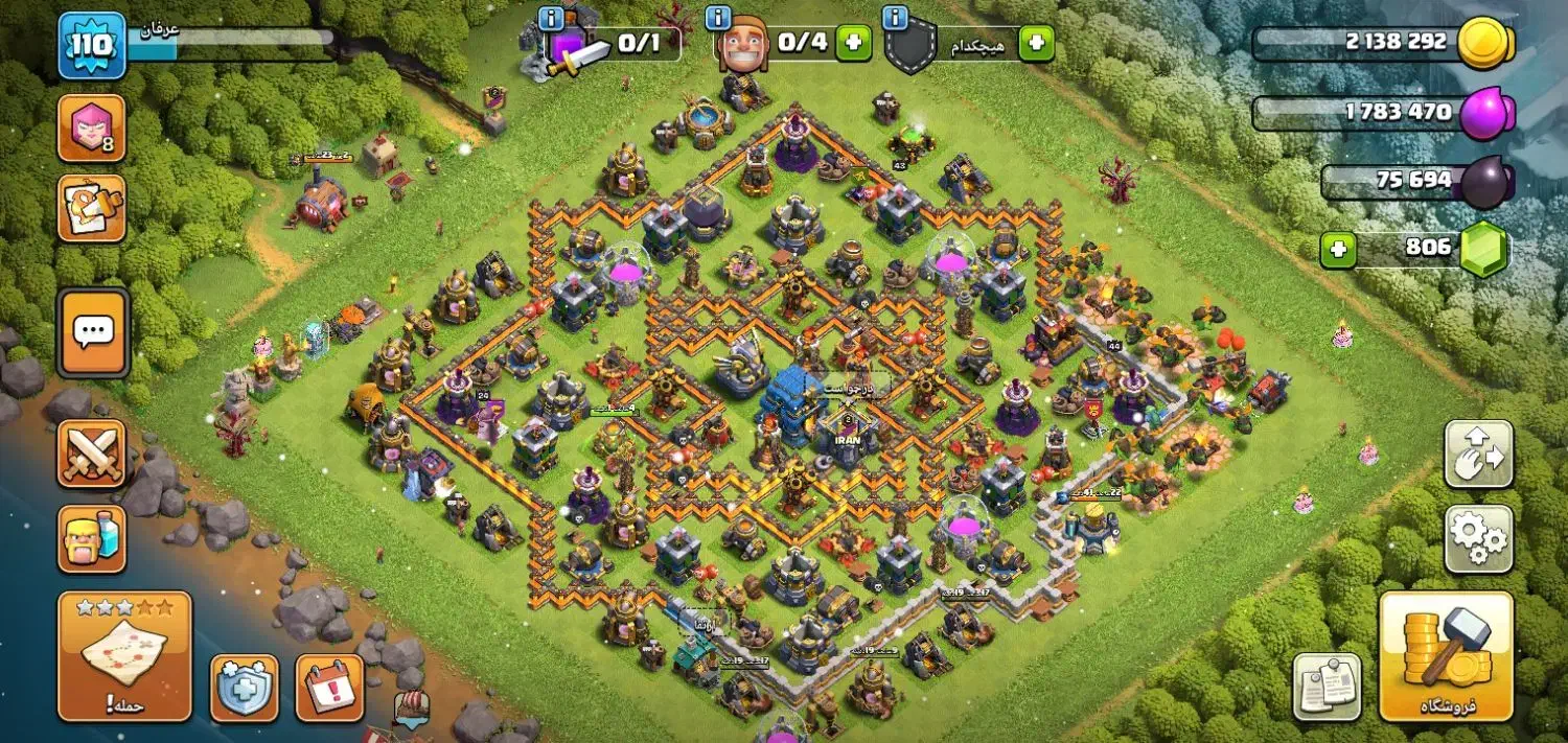 اکانت کلش آف کلنز تاون ۱۲|کنسول، بازی ویدئویی و آنلاین|قرچک, شهرک طلائیه|دیوار