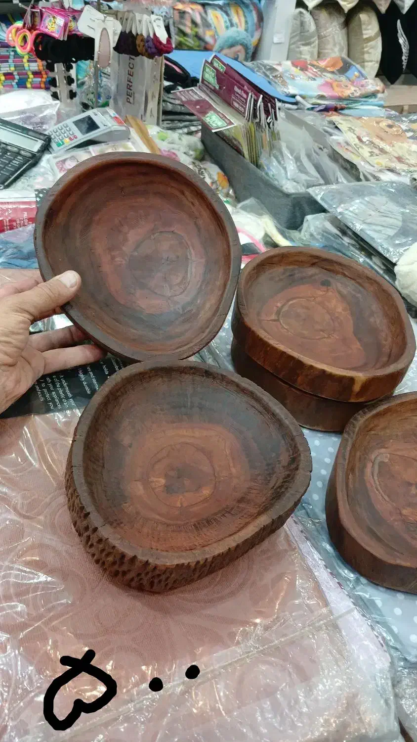 ظروف چوبی. دست ساز. دکور چوبی. گلدان چوبی|صنایع دستی و سایر لوازم تزئینی|زابل, |دیوار