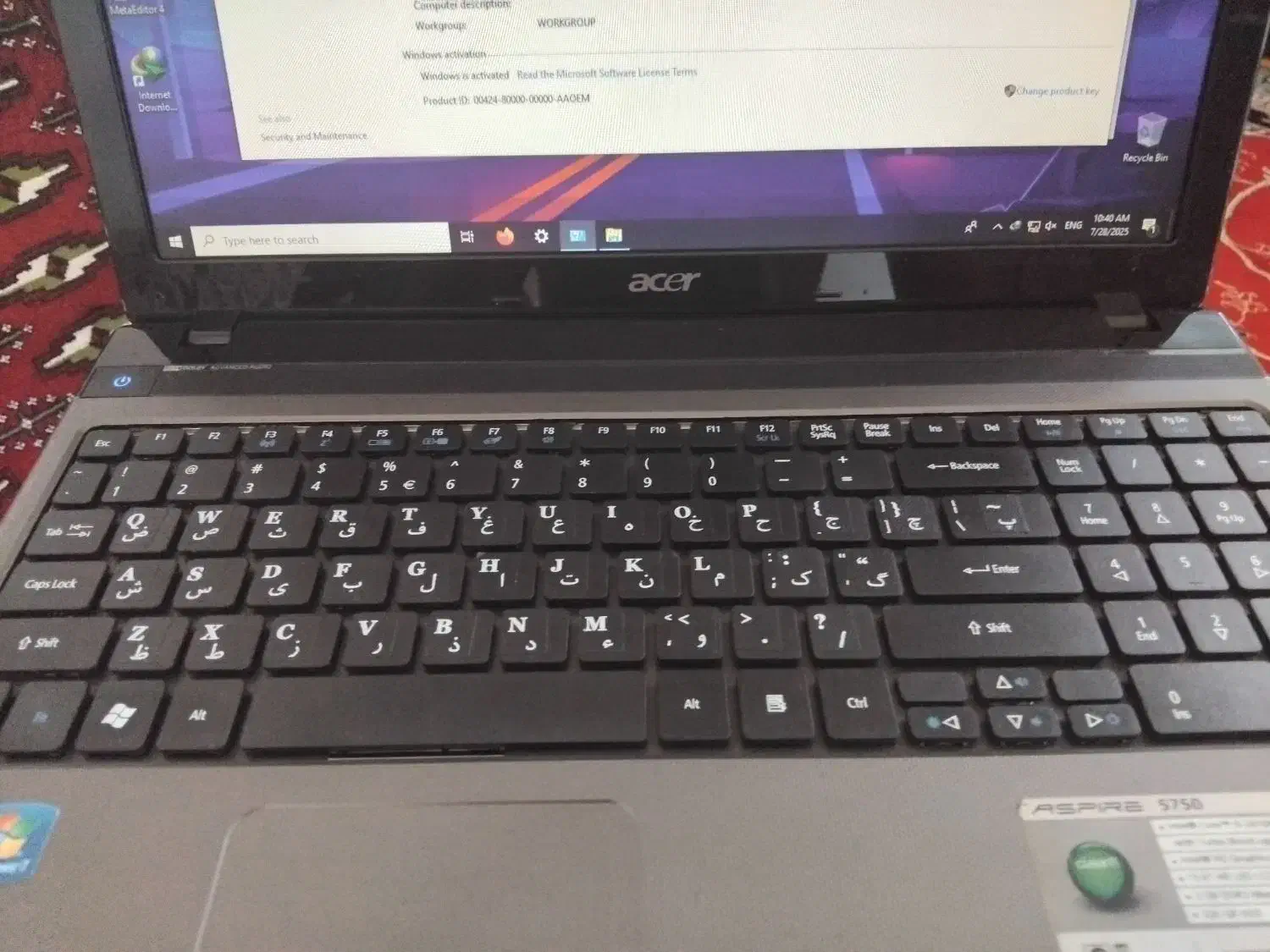 Acer|رایانه همراه|ساری, |دیوار