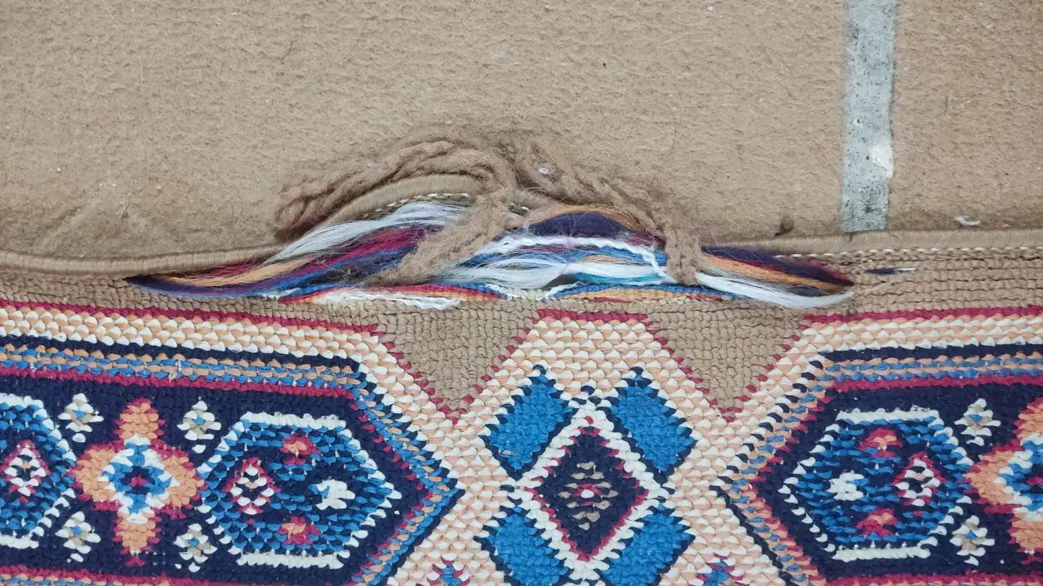 گلیم کناره|گلیم، جاجیم، گبه|کرمان, |دیوار