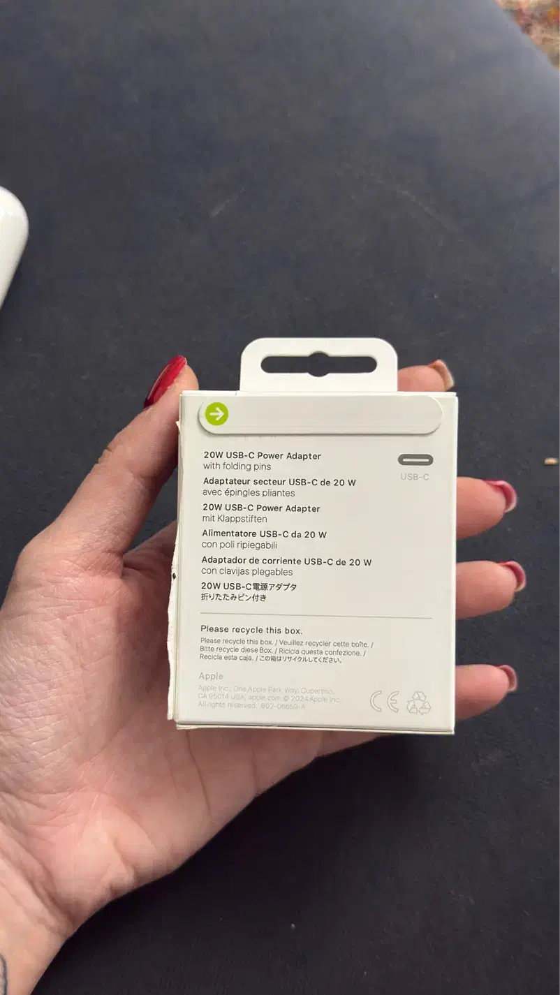 آداپتور اصل ۲۰w پلمپ|لوازم جانبی موبایل و تبلت|شیراز, کاراندیش|دیوار