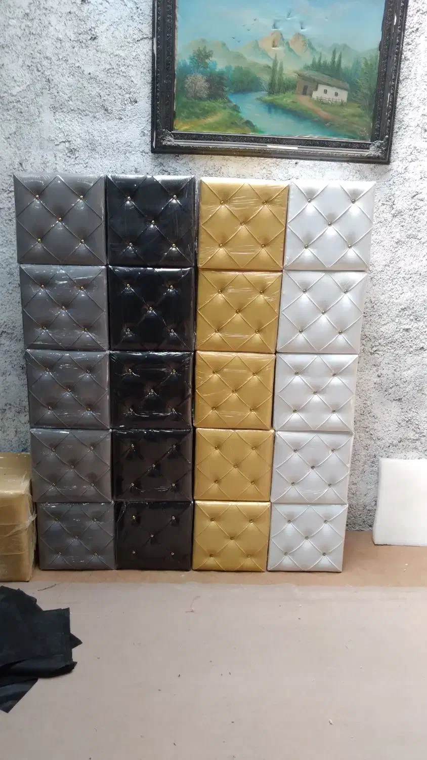 پاف مکعبی تک نفره|صندلی و نیمکت|پاکدشت, خاتون آباد|دیوار