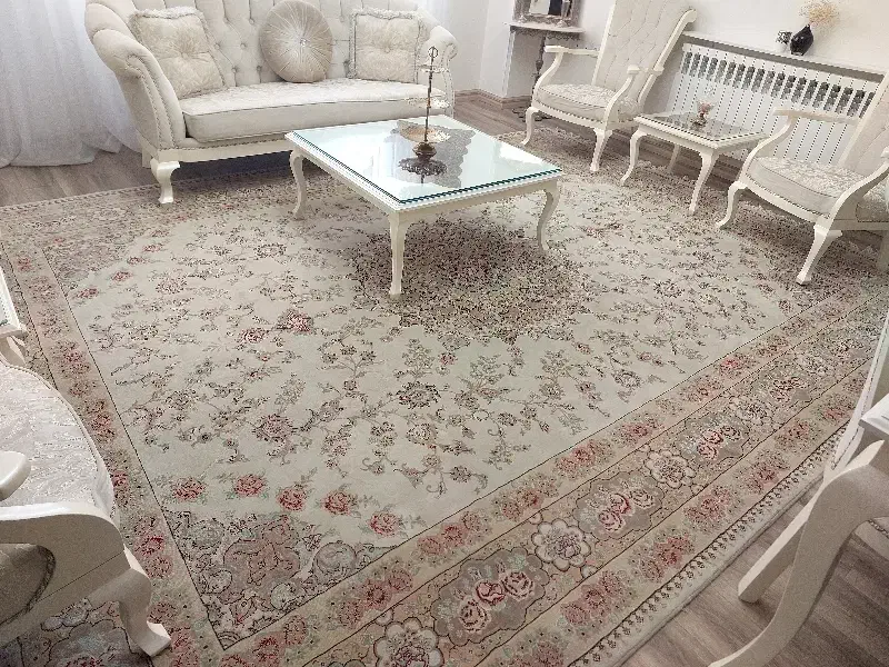 فرش ۱۲متری  زمینه کرم ماشینی|فرش|تهران, چیتگر شمالی|دیوار